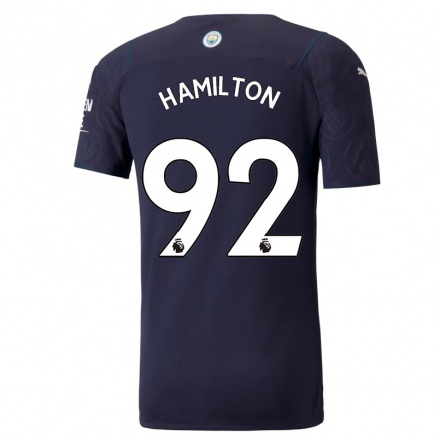 Niño Fútbol Camiseta Micah Hamilton #92 Azul Oscuro 3ª Equipación 2021/22 La Camisa Chile