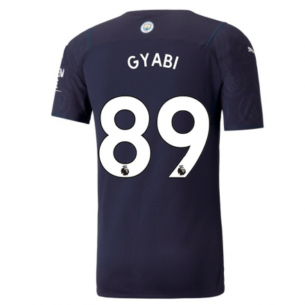 Niño Fútbol Camiseta Darko Gyabi #89 Azul Oscuro 3ª Equipación 2021/22 La Camisa Chile