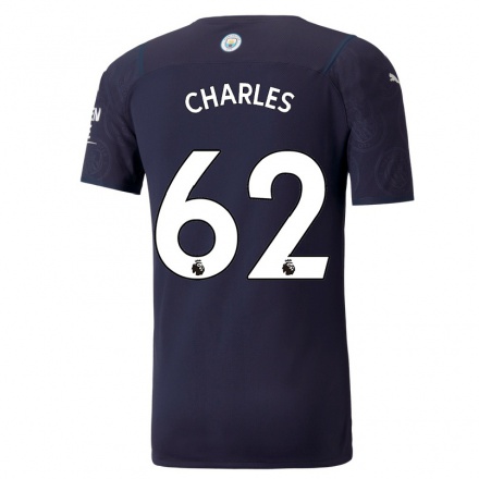 Niño Fútbol Camiseta Shea Charles #62 Azul Oscuro 3ª Equipación 2021/22 La Camisa Chile