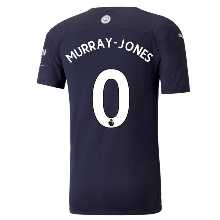 Niño Fútbol Camiseta George Murray-Jones #0 Azul Oscuro 3ª Equipación 2021/22 La Camisa Chile