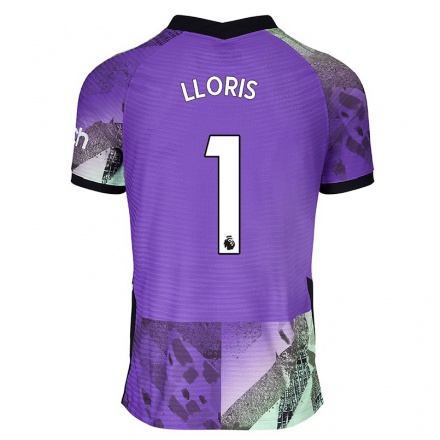 Niño Fútbol Camiseta Hugo Lloris #1 Violeta 3ª Equipación 2021/22 La Camisa Chile