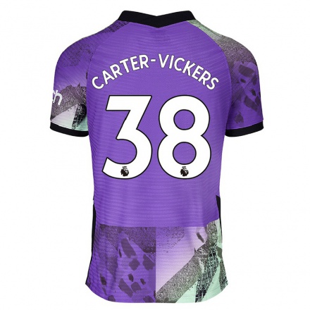 Niño Fútbol Camiseta Cameron Carter-Vickers #38 Violeta 3ª Equipación 2021/22 La Camisa Chile