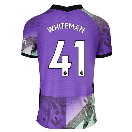 Niño Fútbol Camiseta Alfie Whiteman #41 Violeta 3ª Equipación 2021/22 La Camisa Chile