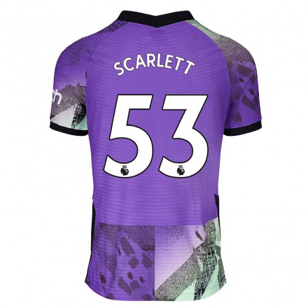 Niño Fútbol Camiseta Dane Scarlett #53 Violeta 3ª Equipación 2021/22 La Camisa Chile