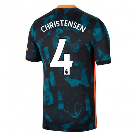 Niño Fútbol Camiseta Andreas Christensen #4 Azul Oscuro 3ª Equipación 2021/22 La Camisa Chile