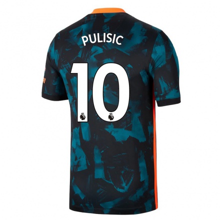 Niño Fútbol Camiseta Christian Pulisic #10 Azul Oscuro 3ª Equipación 2021/22 La Camisa Chile
