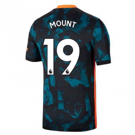 Niño Fútbol Camiseta Mason Mount #19 Azul Oscuro 3ª Equipación 2021/22 La Camisa Chile