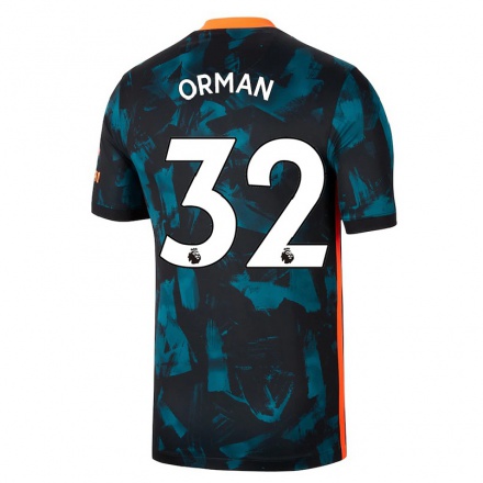 Niño Fútbol Camiseta Emily Orman #32 Azul Oscuro 3ª Equipación 2021/22 La Camisa Chile