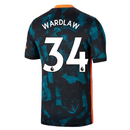 Niño Fútbol Camiseta Charlotte Wardlaw #34 Azul Oscuro 3ª Equipación 2021/22 La Camisa Chile