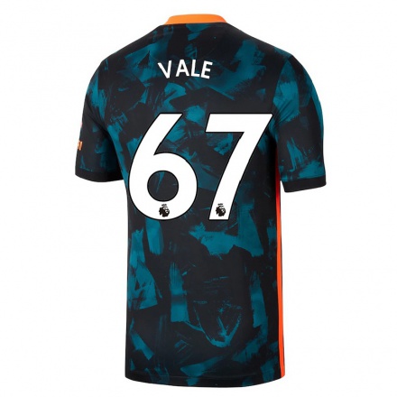 Niño Fútbol Camiseta Harvey Vale #67 Azul Oscuro 3ª Equipación 2021/22 La Camisa Chile