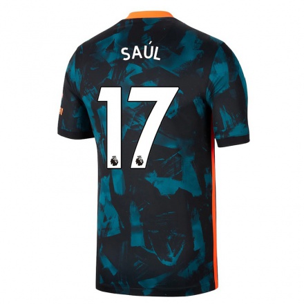 Niño Fútbol Camiseta Saul Níguez #17 Azul Oscuro 3ª Equipación 2021/22 La Camisa Chile