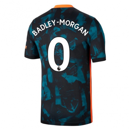 Niño Fútbol Camiseta Luke Badley-Morgan #0 Azul Oscuro 3ª Equipación 2021/22 La Camisa Chile