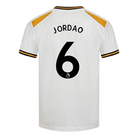 Niño Fútbol Camiseta Bruno Jordao #6 Blanco Amarillo 3ª Equipación 2021/22 La Camisa Chile