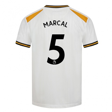 Niño Fútbol Camiseta Marcal #5 Blanco Amarillo 3ª Equipación 2021/22 La Camisa Chile