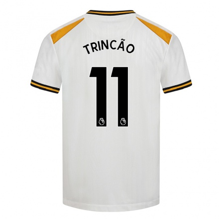 Niño Fútbol Camiseta Francisco Trincao #11 Blanco Amarillo 3ª Equipación 2021/22 La Camisa Chile