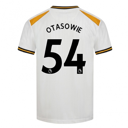 Niño Fútbol Camiseta Owen Otasowie #54 Blanco Amarillo 3ª Equipación 2021/22 La Camisa Chile