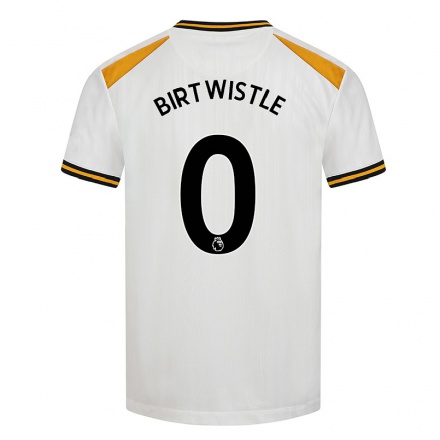 Niño Fútbol Camiseta Harry Birtwistle #0 Blanco Amarillo 3ª Equipación 2021/22 La Camisa Chile
