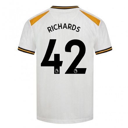 Niño Fútbol Camiseta Lewis Richards #42 Blanco Amarillo 3ª Equipación 2021/22 La Camisa Chile