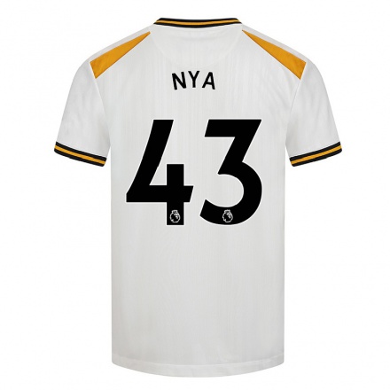 Niño Fútbol Camiseta Raphael Nya #43 Blanco Amarillo 3ª Equipación 2021/22 La Camisa Chile