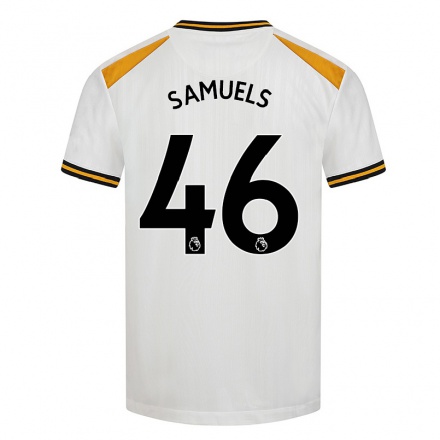 Niño Fútbol Camiseta Austin Samuels #46 Blanco Amarillo 3ª Equipación 2021/22 La Camisa Chile
