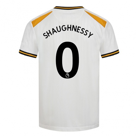 Niño Fútbol Camiseta Joe O'Shaughnessy #0 Blanco Amarillo 3ª Equipación 2021/22 La Camisa Chile