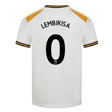 Niño Fútbol Camiseta Dexter Lembikisa #0 Blanco Amarillo 3ª Equipación 2021/22 La Camisa Chile