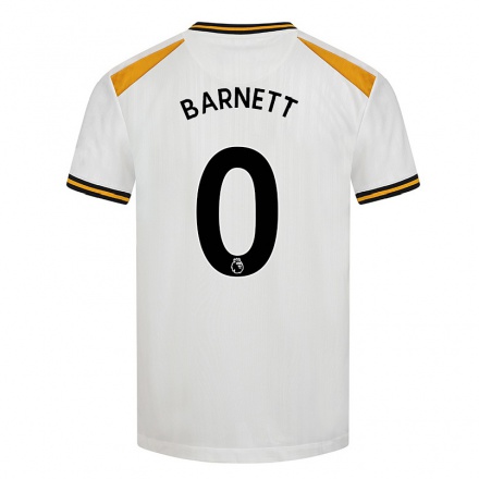 Niño Fútbol Camiseta Ty Barnett #0 Blanco Amarillo 3ª Equipación 2021/22 La Camisa Chile