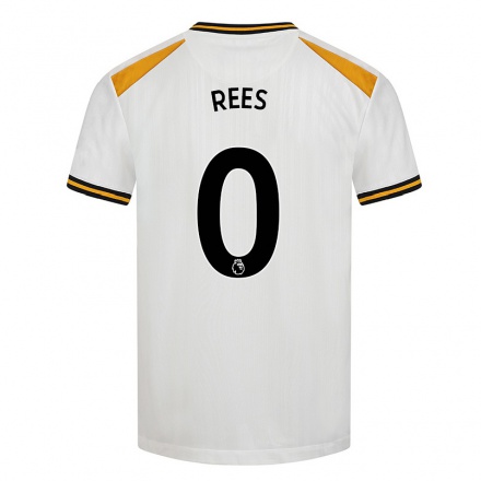 Niño Fútbol Camiseta Mason Rees #0 Blanco Amarillo 3ª Equipación 2021/22 La Camisa Chile