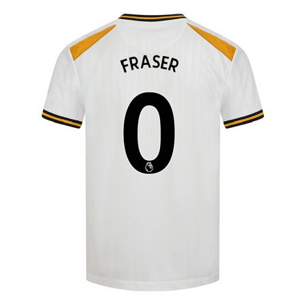 Niño Fútbol Camiseta Nathan Fraser #0 Blanco Amarillo 3ª Equipación 2021/22 La Camisa Chile