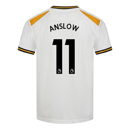 Niño Fútbol Camiseta Jen Anslow #11 Blanco Amarillo 3ª Equipación 2021/22 La Camisa Chile
