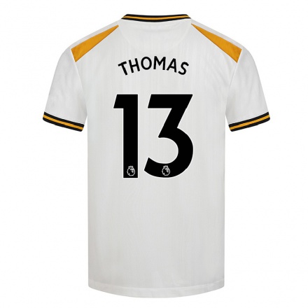 Niño Fútbol Camiseta Bec Thomas #13 Blanco Amarillo 3ª Equipación 2021/22 La Camisa Chile