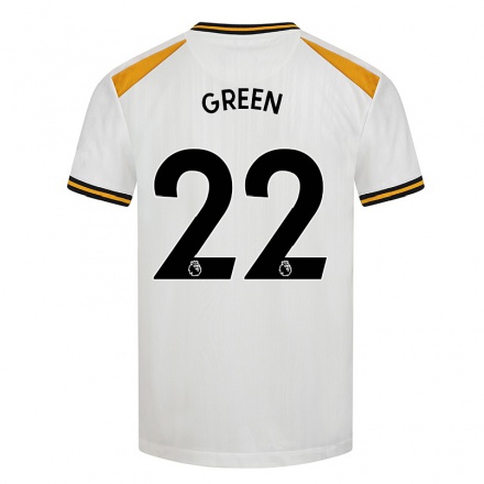 Niño Fútbol Camiseta Lucy Green #22 Blanco Amarillo 3ª Equipación 2021/22 La Camisa Chile