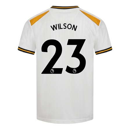 Niño Fútbol Camiseta Pip Wilson #23 Blanco Amarillo 3ª Equipación 2021/22 La Camisa Chile
