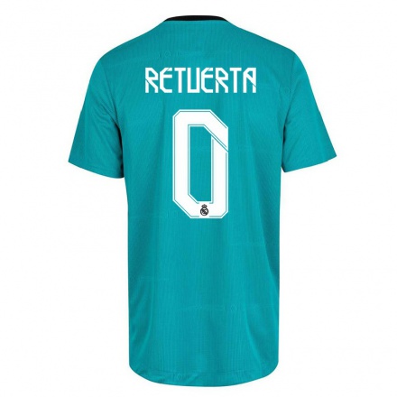 Niño Fútbol Camiseta Alberto Retuerta #0 Verde Claro 3ª Equipación 2021/22 La Camisa Chile