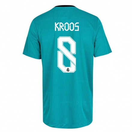 Niño Fútbol Camiseta Toni Kroos #8 Verde Claro 3ª Equipación 2021/22 La Camisa Chile