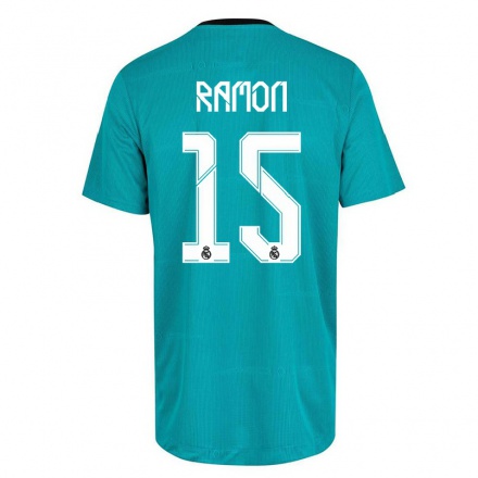 Niño Fútbol Camiseta Pablo Ramon #15 Verde Claro 3ª Equipación 2021/22 La Camisa Chile