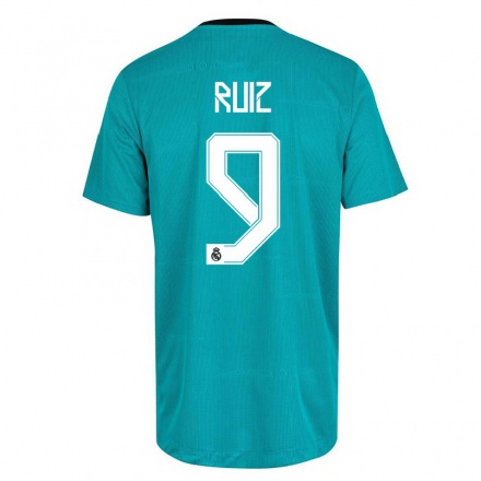 Niño Fútbol Camiseta Pedro Ruiz #9 Verde Claro 3ª Equipación 2021/22 La Camisa Chile