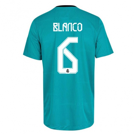 Niño Fútbol Camiseta Antonio Blanco #6 Verde Claro 3ª Equipación 2021/22 La Camisa Chile