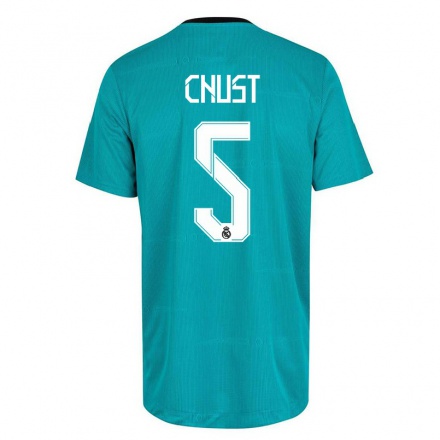 Niño Fútbol Camiseta Victor Chust #5 Verde Claro 3ª Equipación 2021/22 La Camisa Chile