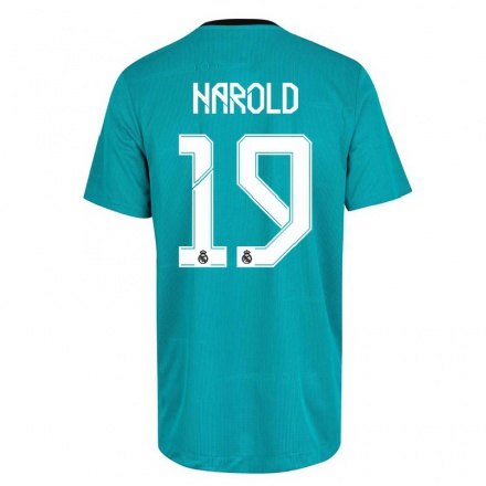 Niño Fútbol Camiseta Cardenal Harold #19 Verde Claro 3ª Equipación 2021/22 La Camisa Chile