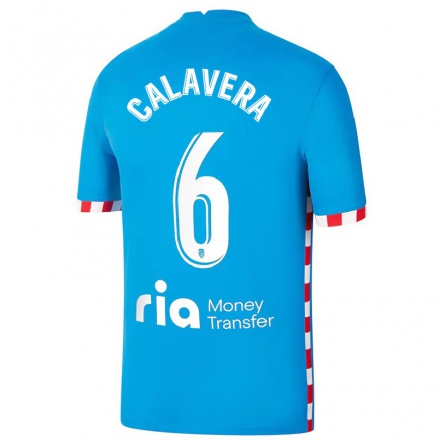 Niño Fútbol Camiseta Josep Calavera #6 Azul 3ª Equipación 2021/22 La Camisa Chile