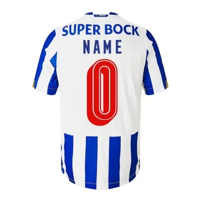 Niño Fútbol Camiseta Tu Nombre #0 1ª Equipación Blanco Azul 2020/21 La Camisa Chile