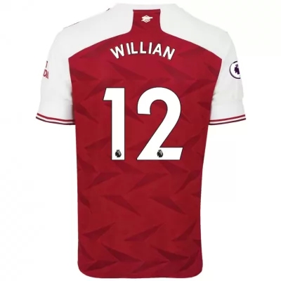 Niño Fútbol Camiseta Willian #12 1ª Equipación Roja 2020/21 La Camisa Chile