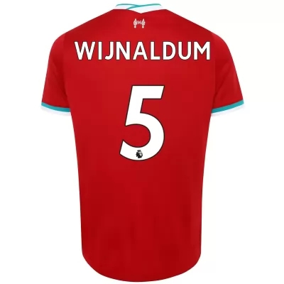 Niño Fútbol Camiseta Georginio Wijnaldum #5 1ª Equipación Roja 2020/21 La Camisa Chile