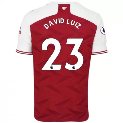 Niño Fútbol Camiseta David Luiz #23 1ª Equipación Roja 2020/21 La Camisa Chile