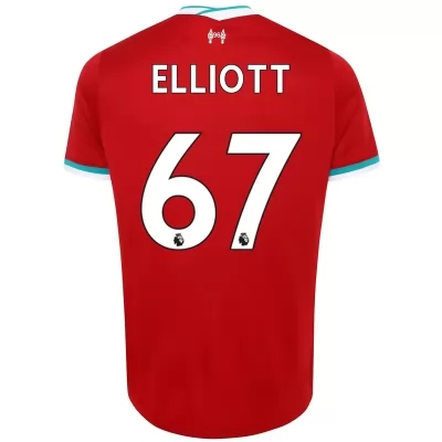 Niño Fútbol Camiseta Harvey Elliott #67 1ª Equipación Roja 2020/21 La Camisa Chile