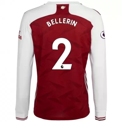 Niño Fútbol Camiseta Hector Bellerin #2 1ª Equipación Blanco Roja 2020/21 La Camisa Chile