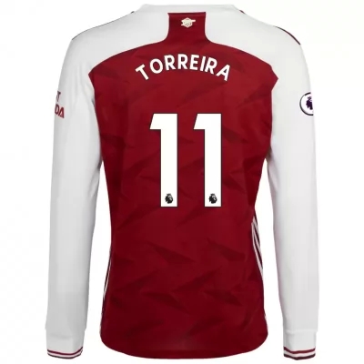 Niño Fútbol Camiseta Lucas Torreira #11 1ª Equipación Blanco Roja 2020/21 La Camisa Chile