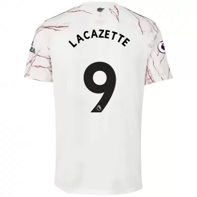 Niño Fútbol Camiseta Alexandre Lacazette #9 2ª Equipación Blanco 2020/21 La Camisa Chile