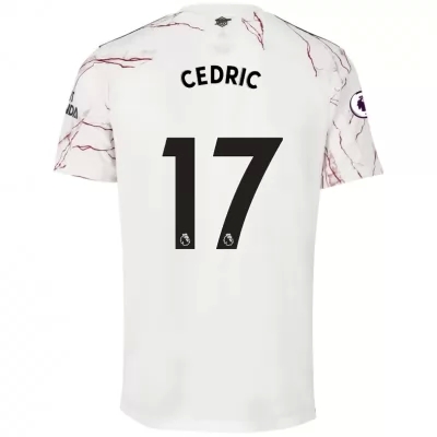 Niño Fútbol Camiseta Cedric Soares #17 2ª Equipación Blanco 2020/21 La Camisa Chile